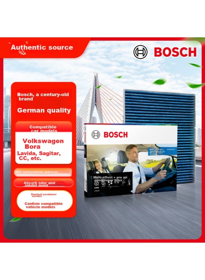 Bosch Automotive Air Conditioning Filter Element 8563 For Volkswagen Lavida, Bora Classic, Langxing, Langjing, Beetle And Others - Image 1