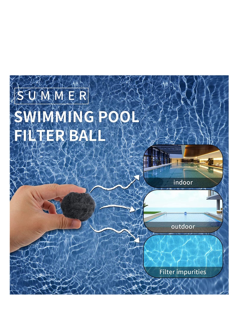 SYOSI SYOSI Filter Balls Pool Filter Balls Sphere Filtration Balls Flow Clear Swimming Pool Water Alternative Filter Impurities Alternative Filter Impurities for Swimming Pool/Aquarium/Fish Tank 200G  - Image 5