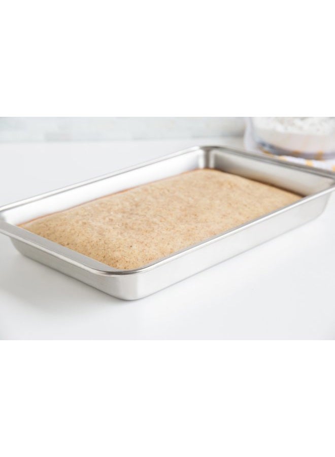 Fox Run Stainless Steel Baking Pan, 11-Inch x 7-Inch Baking Surface - Image 3