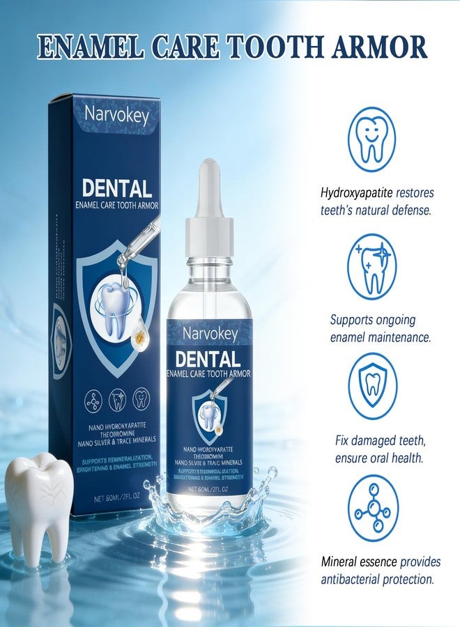 Narvokey Cavity Repair Tooth Armor Transparent Enamel Strengthening Formula Drops with Hydroxy for Cavity Defense Health, Daily Oral Care Solution-2Packs - Image 4