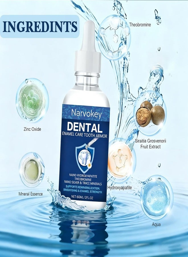 Narvokey Cavity Repair Tooth Armor Transparent Enamel Strengthening Formula Drops with Hydroxy for Cavity Defense Health, Daily Oral Care Solution-2Packs - Image 5