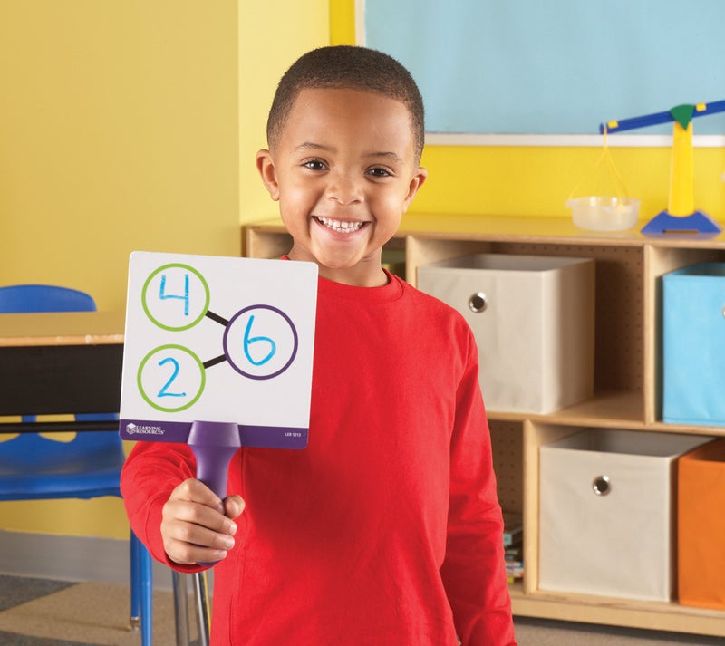 Learning Resources Double-sided Number Bonds Write-and-Wipe Answer Boards, Classroom Accessories, Set of 5, Ages 5+ - Image 2