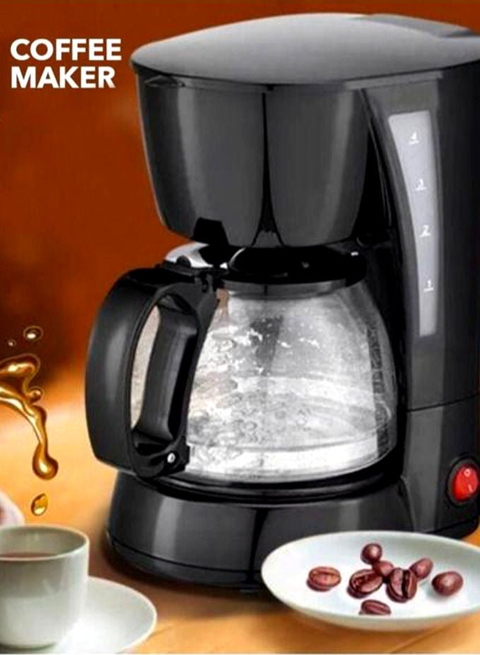 American Coffee Maker 600ml 650W Black - Image 1