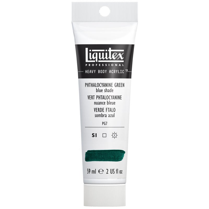 Liquitex Professional Heavy Body Acrylic Paint 2oz 59ml Tube Phthalocyanine Green Blue Shade - Image 2