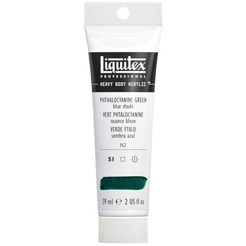 Liquitex Professional Heavy Body Acrylic Paint 2oz 59ml Tube Phthalocyanine Green Blue Shade - Image 1