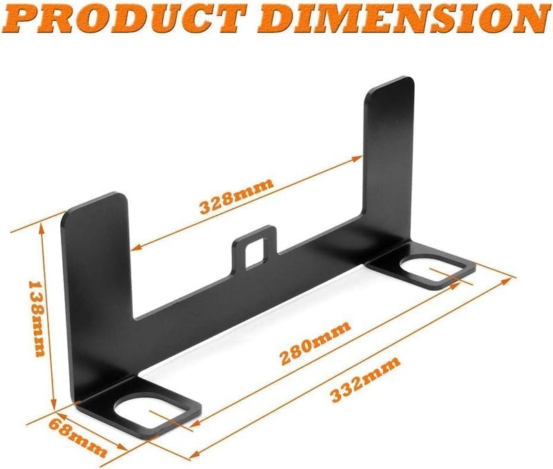 Chelhead Car Seat LATCH Anchor Hooks, ISOFIX Child Safety Seat Mount Bracket Steel Latch Interface for ISOFIX Belt Connector - Image 5