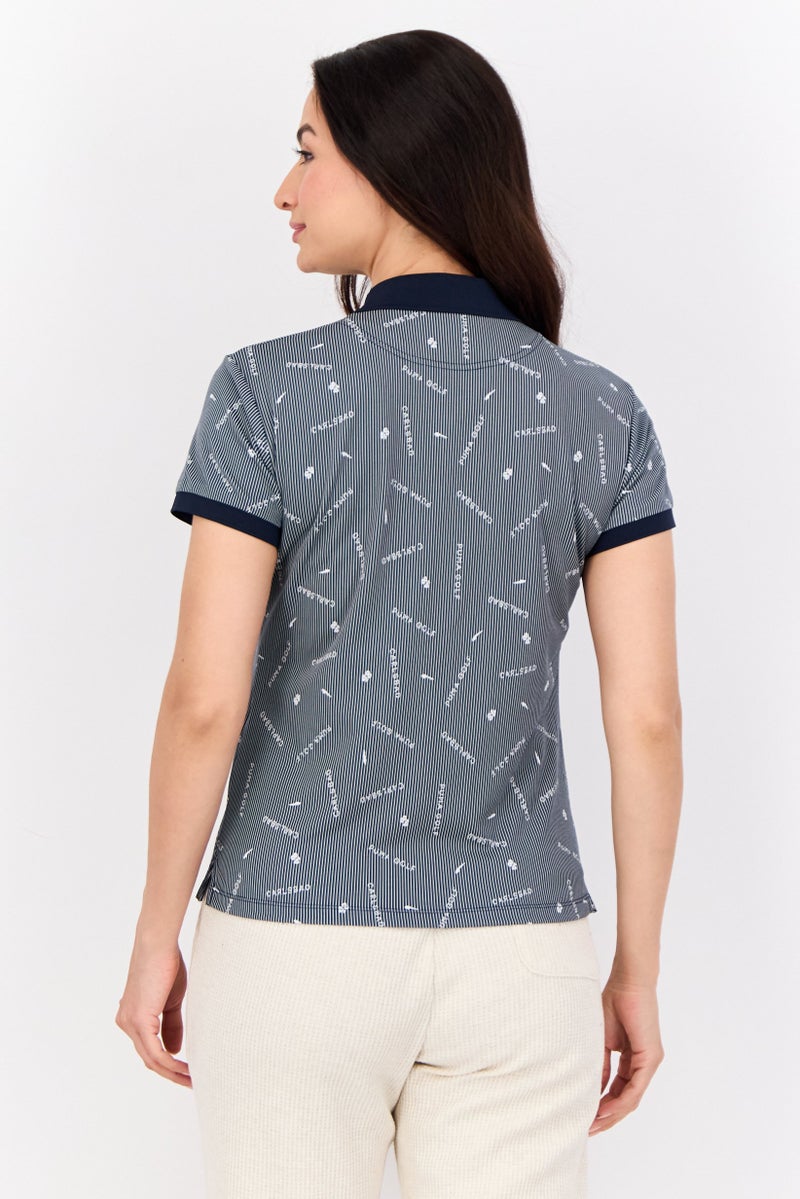 PUMA Women Sportswear Fit Short Sleeves Golf Polo Shirt,Muticolor - Image 3