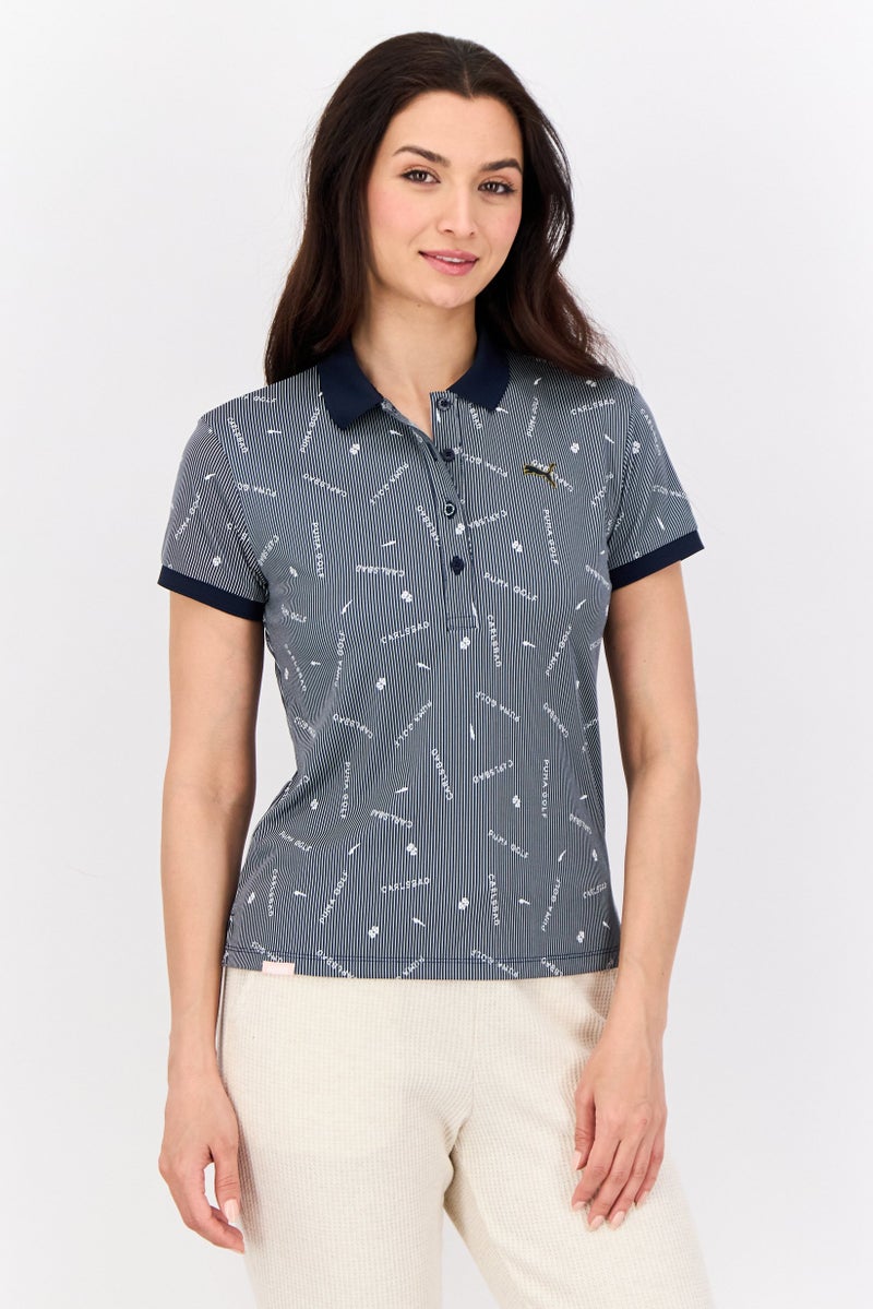 PUMA Women Sportswear Fit Short Sleeves Golf Polo Shirt,Muticolor - Image 1