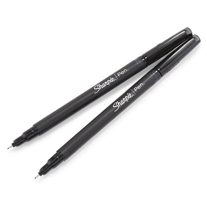 Sharpie Felt Tip Pens Fine Point (0.4Mm) Felt Tip Markers Journaling Pens Art Drawing Markers Black 4 Count - Image 4