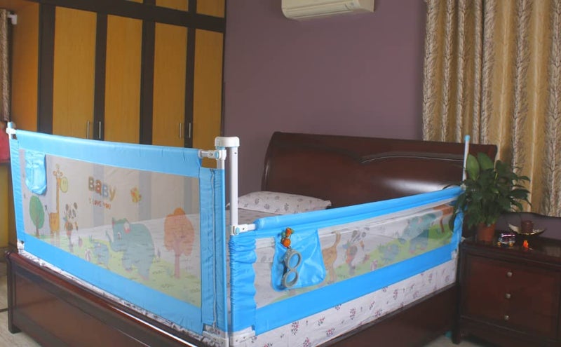 VIC Kid® Adjustable Baby Bedrail Guard Bed Fence (Pack of 2, 1.8 Baby 143,1.5 Baby 143) - Image 3