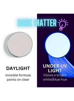 mehron Makeup Paradise Makeup Aq Refill (.25 Oz) (Dark Matter Neon Clear/Blue Uv)  - Image 3