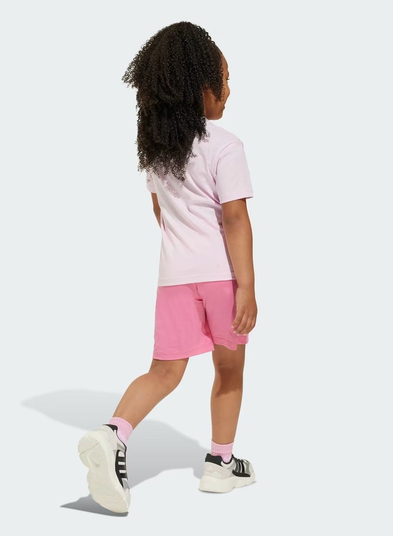 Adidas LK BL T-SET 160     CLPINK/WHITE - Image 2