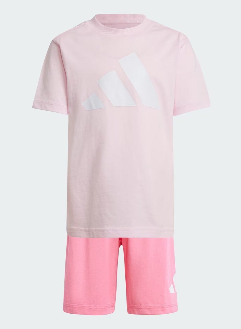 Adidas LK BL T-SET 160     CLPINK/WHITE - Image 5