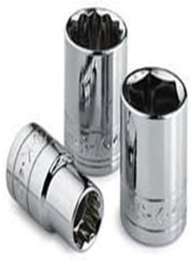 اس كي كي SK Tools USA محرك 3/8 بوصة، 15 مم، 6 نقاط، مقبس كروم قياسي | 315 - Image 2