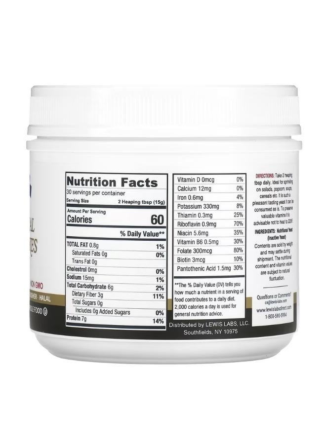 Lewis Labs Nutritional Yeast Flakes 16 oz 454 g - Image 2
