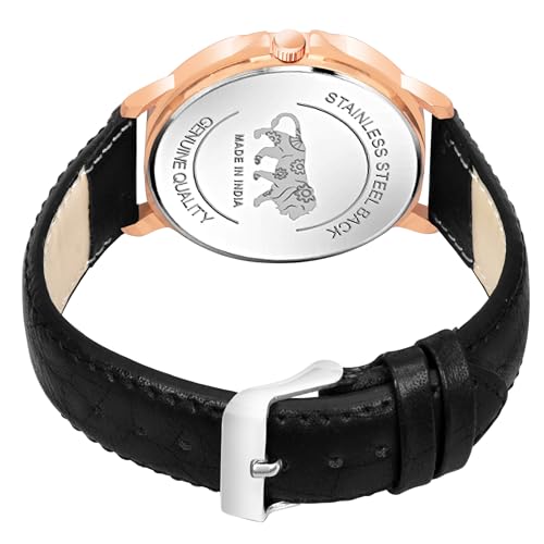 Acnos Luxury & Sporty Unisex Watch - Black Metal Analog Dial - Image 2
