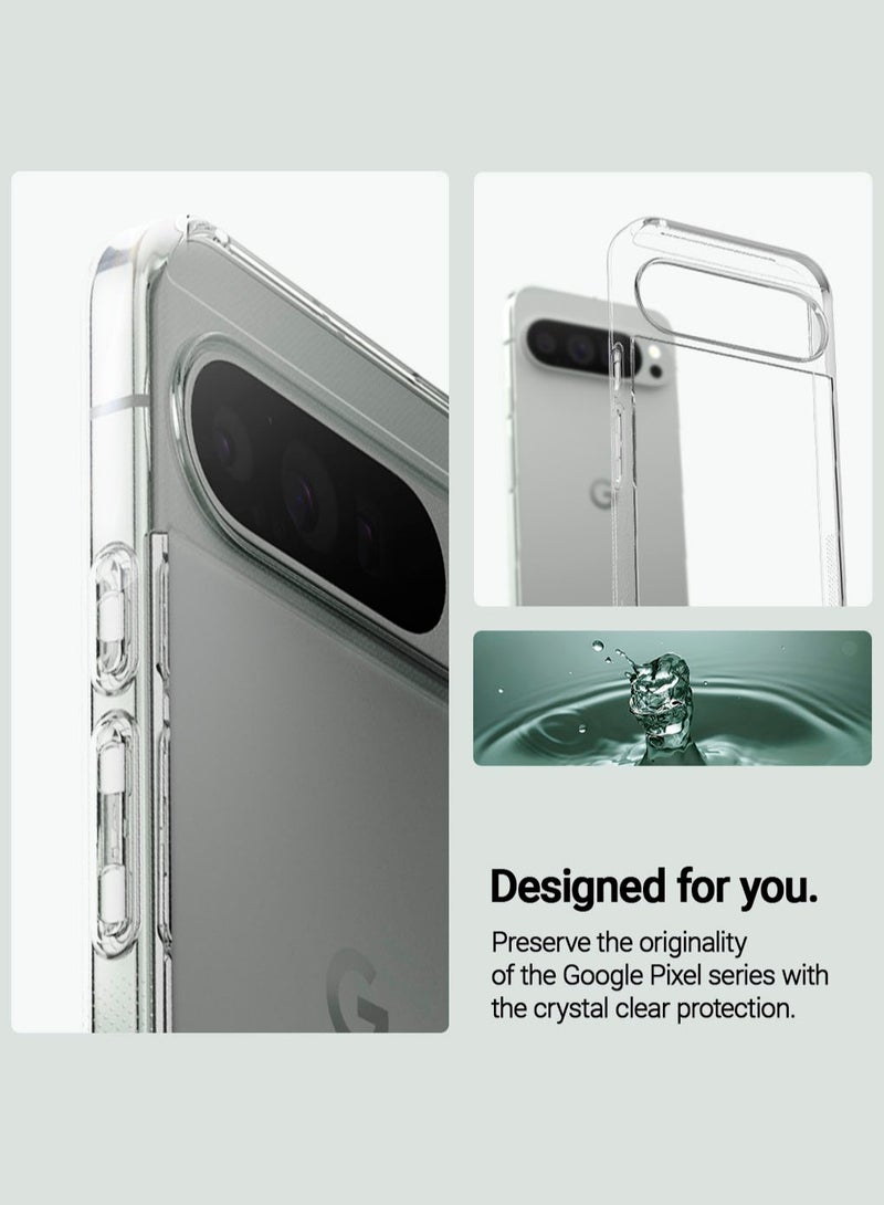 Caseology Capella Kickstand for Google Pixel 9 Pro XL Case Cover [Built-in Kick Stand] Military Grade - Clear Black - Image 3