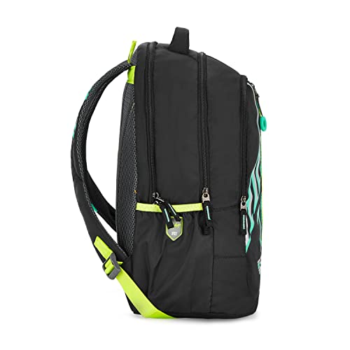 Skybags Casual Backpack 34L with 3 Spacious Compartments, Front Pocket & Built to Last Shoulder Strap | Black | Riddle - Image 4