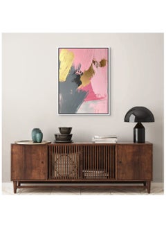 Art Decor Art Decor Framed Canvas Wall Art of Gold Abstract Artwork Print Modern Art with Gold Accent 2-Way Wall Decor for Bedroom Living Room Office and Gifting  - Image 2