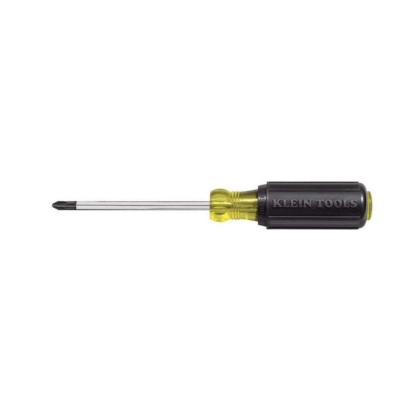 Klein Tools 603-4 Screwdriver, Made in USA, #2 Phillips Tip, Cushion Grip, Precision Machined Electrician Screwdriver, Home Improvement - Image 1