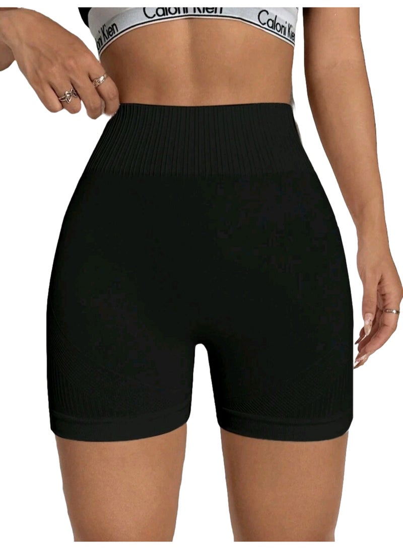Sweet Cathy Biker Shorts Seamless High Waist Scrunch Butt Sports Tummy Control Butt Lift Stretchable Tights Waist Compression Fitness Gym for Women - Image 2