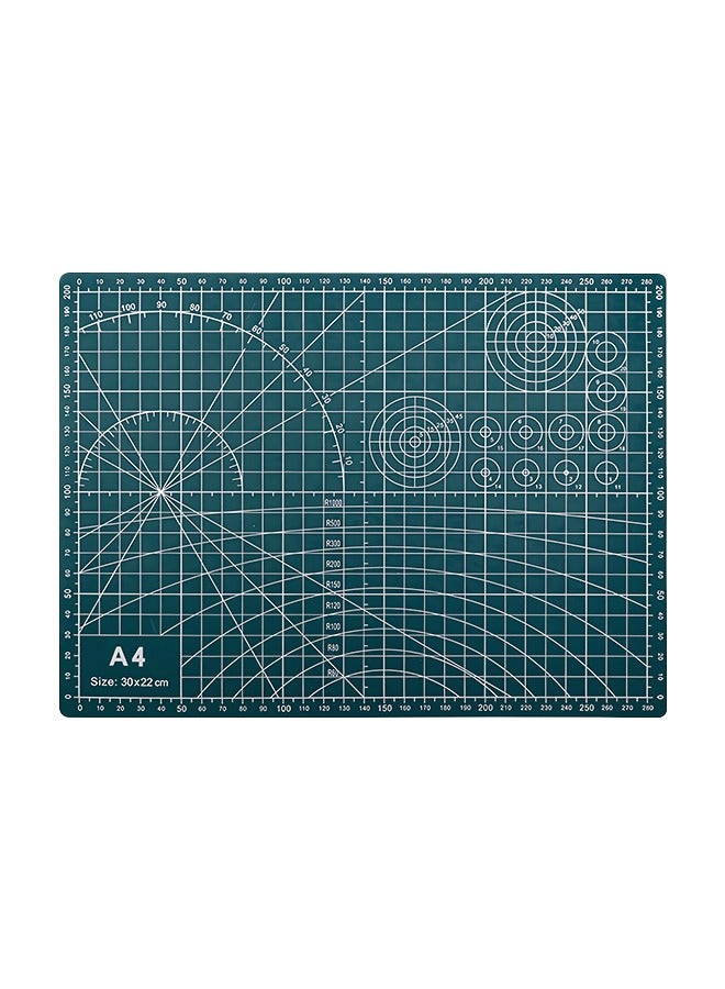 A4 Multipurpose Professional Cutting Mat with Measurement Grids, Reusable Desktop Protector with Non-Slip Base, Great for Office Desktop, Home Use, DIY Projects - Image 1