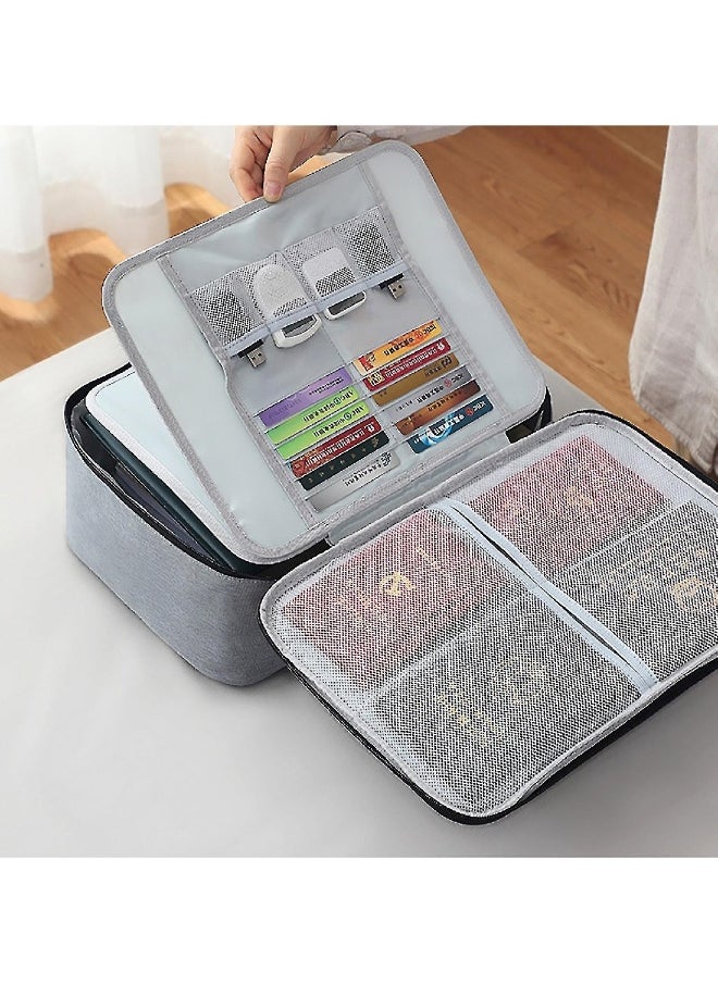 Generic Multi-Layered Document Storage Bag For Home, Large Capacity Multifunctional Box  - Image 4