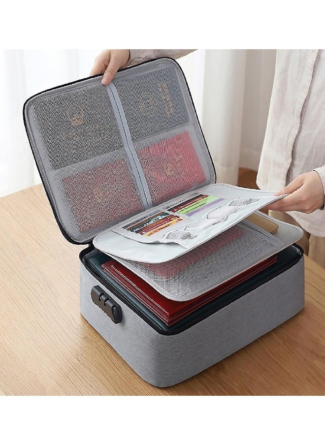 Generic Multi-Layered Document Storage Bag For Home, Large Capacity Multifunctional Box  - Image 2