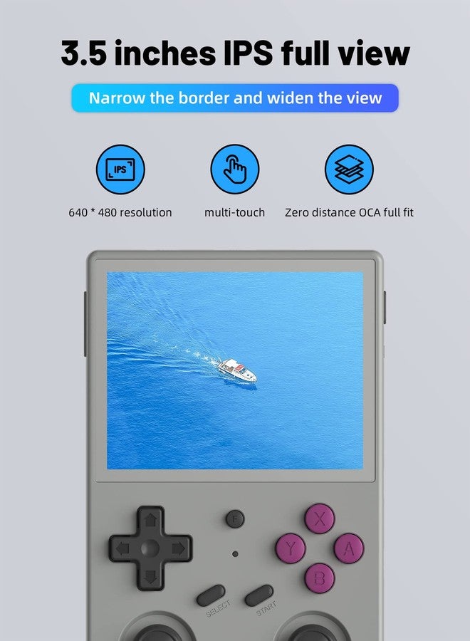 Aivuidbs RG353V Retro Handheld Game with Dual OS Android 11 and Linux,RG353V with 64G TF Card Pre-Installed 4452 Games Supports 5G WiFi 4.2 Bluetooth Online Fighting,Streaming and HDMI (RG353V-GRAY-NEW) - Image 4