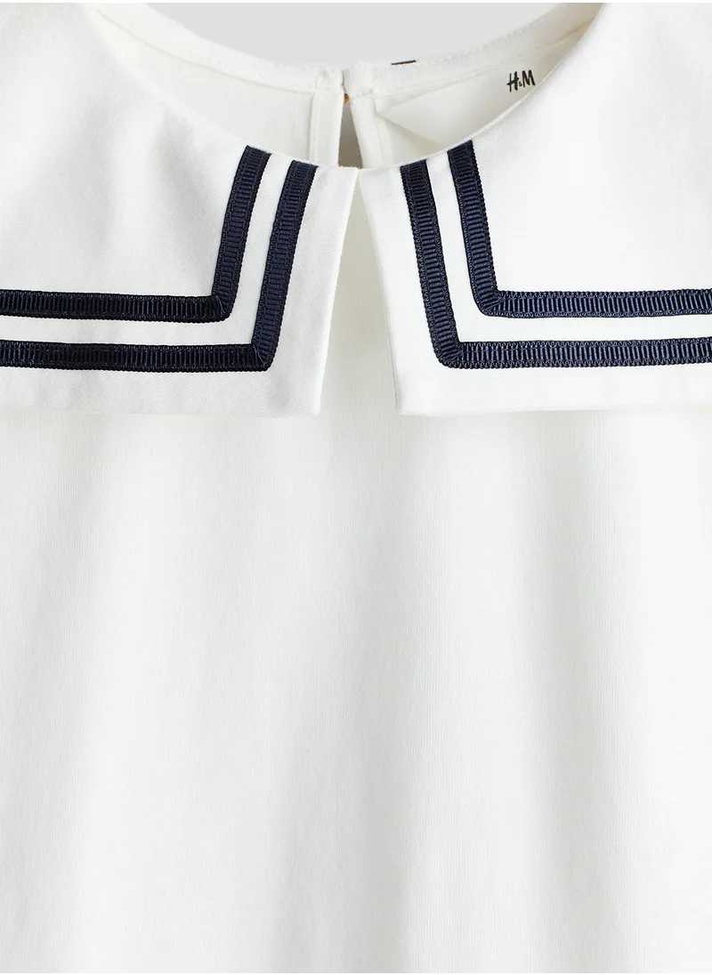 H&M Cotton Jersey Sailor Dress