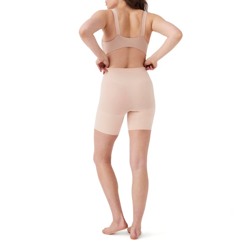 SPANXsculpt Seamless Power Mid-Thigh Short - Core Shapewear - Lightweight, All-Day Shaping & Support - No Panty Lines - Soft Nude - Small - Image 3