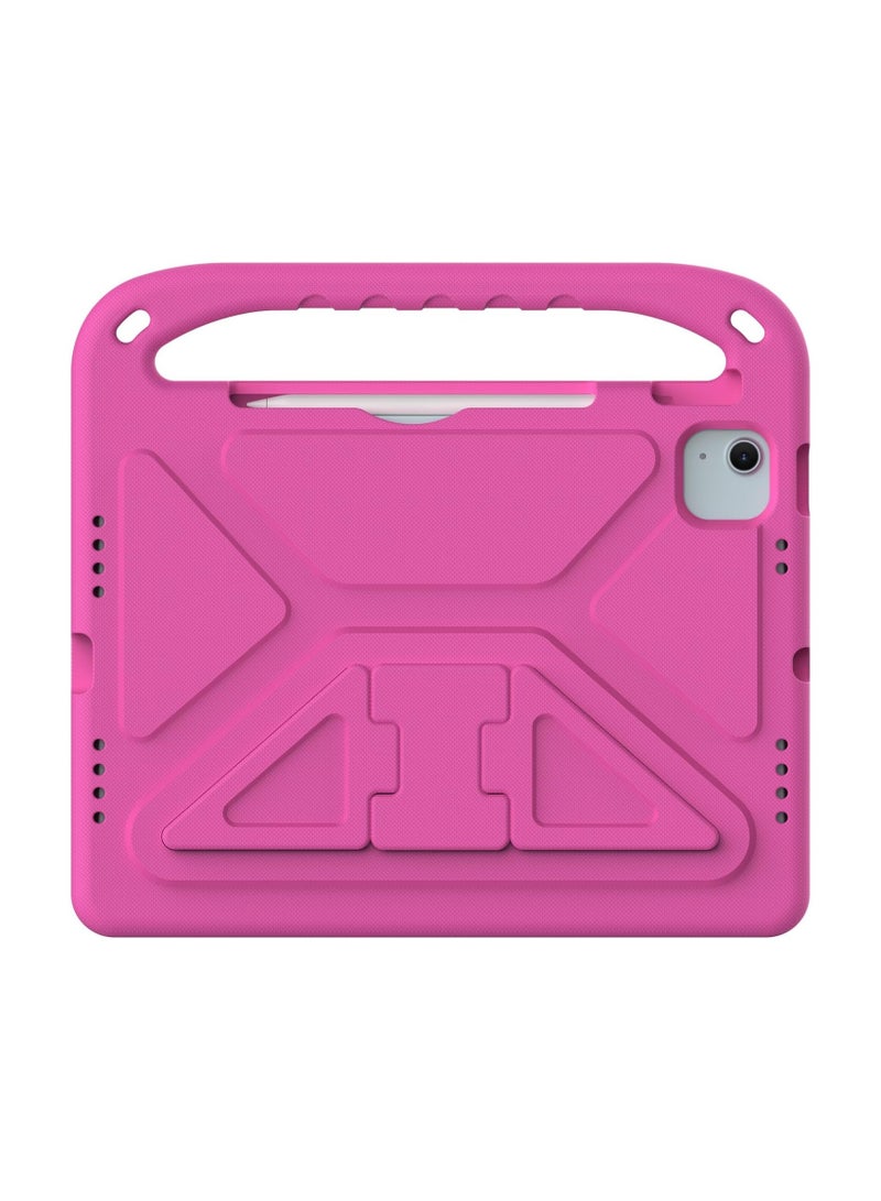 VKL Kids Case for iPad Air 11 Inch M2(2024)/Pro 11 inch (2024) M4: Lightweight EVA Kid Friendly Shockproof Protective Tablet Cover Handle Stand Kids Case for iPad Air 11"/Pro 11"(2024) (Rose Red) - Image 3