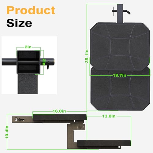 KOKSHELY Dual-Step Foldable Pet Hitch Step, Foldable Two-Tier Flip-Out Dog Stairs Fits 2" Hitch Receiver, Dog Ramp Steps for Car, Truck & SUV Hitches, Heavy-Duty Alloy Frame & HDPE Non-Slip Surface - Image 5