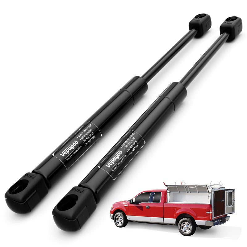 Vepagoo ML3340 15 Inch 45Lb200N Per Gas Shock Strut Spring C1623933 for Leer Camper Shell Truck Cap Topper Window Outdoor Floor Hatch Door and Other Custom Heavy Duty Tool Box Lid Door 2 pcs