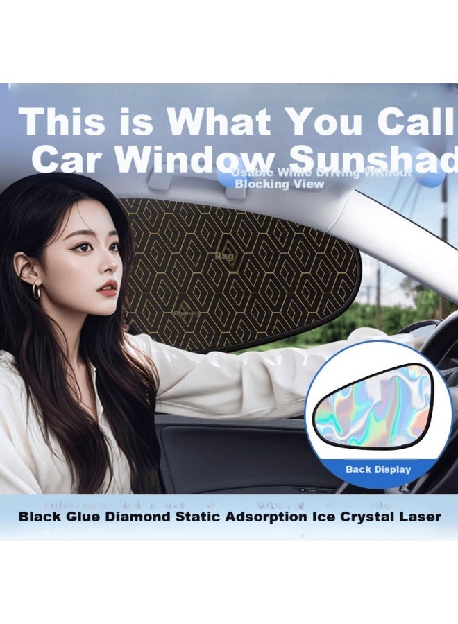 DiGallen Digalun Car Sunshade Curtain Interior Sun Block Heat Insulation Sunshade Window Curtain For Car Glass Side Window - Image 1