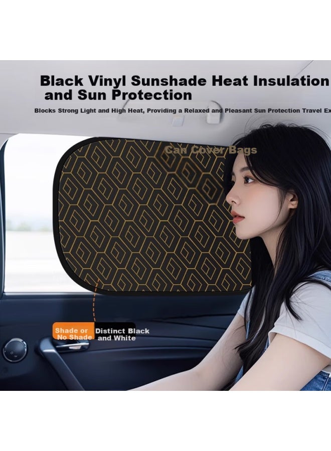 DiGallen Digalun Car Sunshade Curtain Interior Sun Block Heat Insulation Sunshade Window Curtain For Car Glass Side Window - Image 3