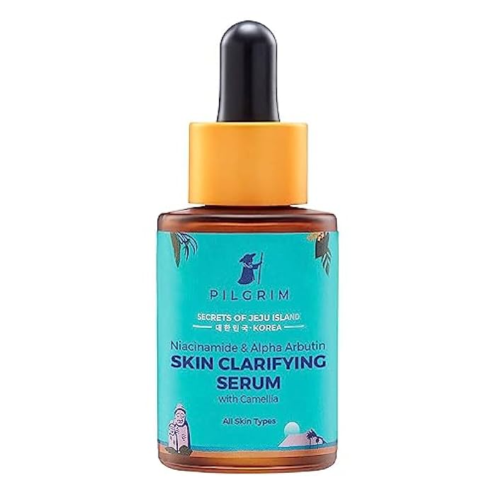 PILGRIM Niacinamide 5% + Alpha Arbutin 1% Skin Clarifying Serum for acne & acne marks | All Skin Types | For Men & Women | Korean Skin Care | Vegan & Cruelty-free | 30ml - Image 1