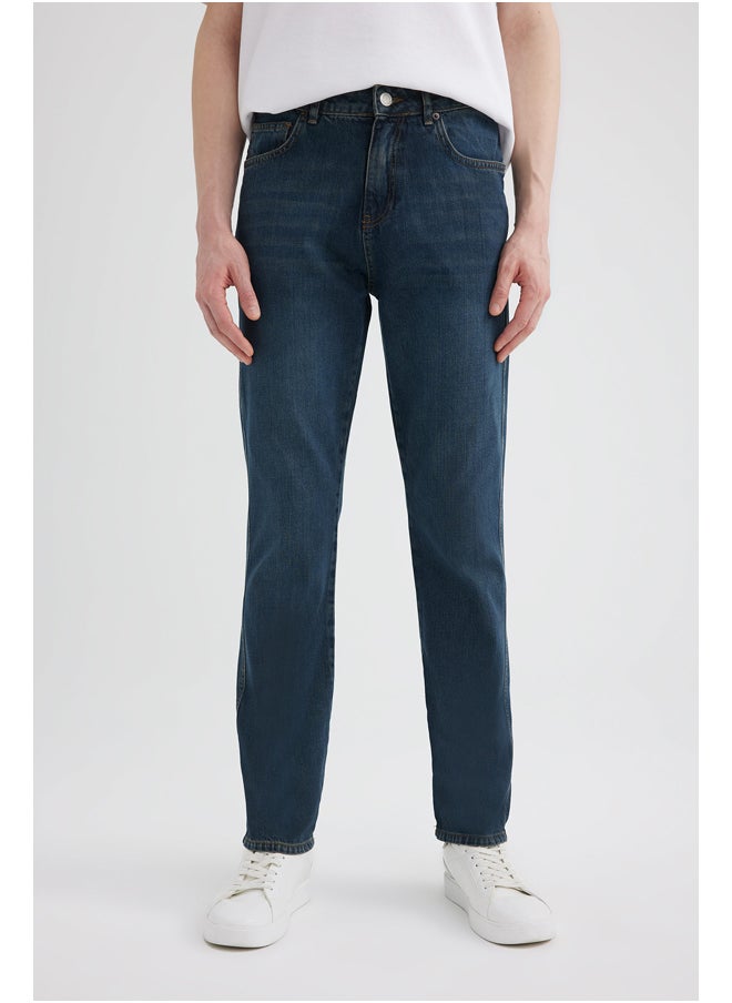 DeFacto Man Straight Fit Denim Trousers  - Image 3