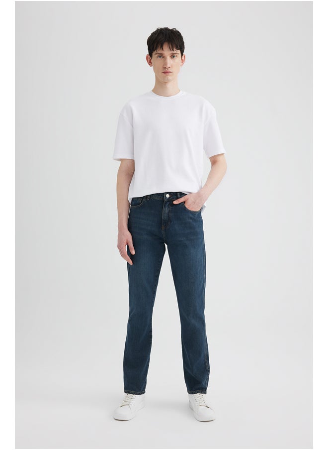 DeFacto Man Straight Fit Denim Trousers  - Image 4