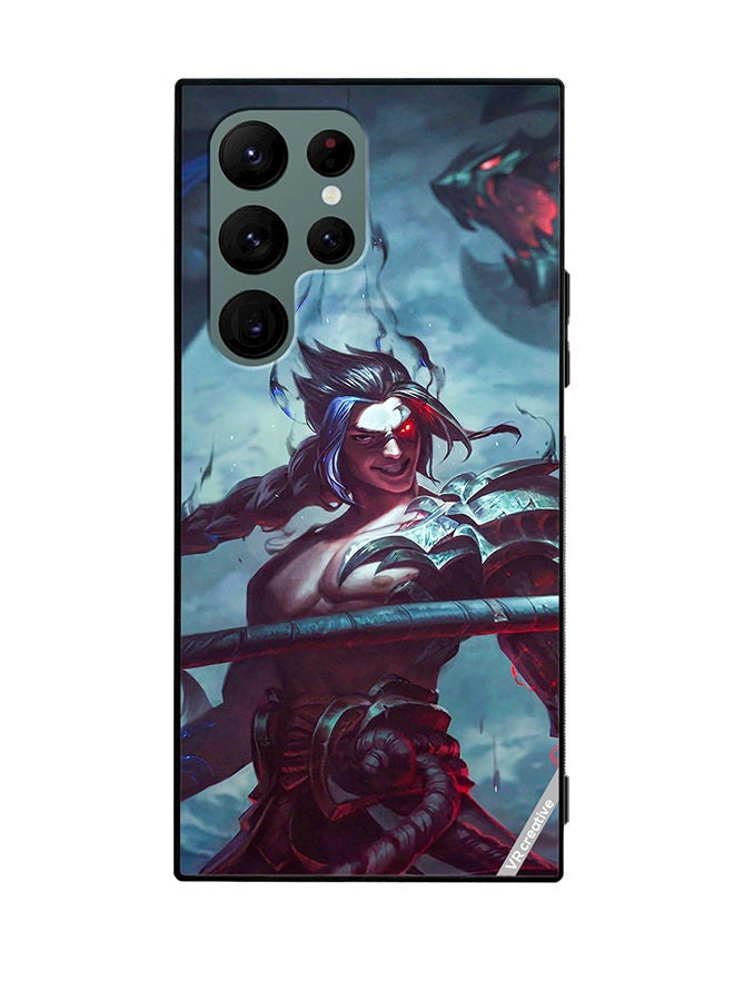 VR CREATIVE Protective Case Cover For Samsung Galaxy S22 Ultra 5G Kayn League Of Legends Design Multicolour - Image 1