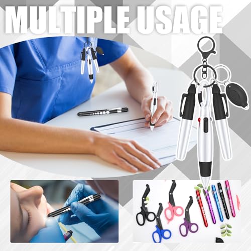 Yaure Joy 6 Pcs Nurse Pen Set Nurse Badge Accessories for Work Doctor Nursing Students Supplies (Black) - Image 4