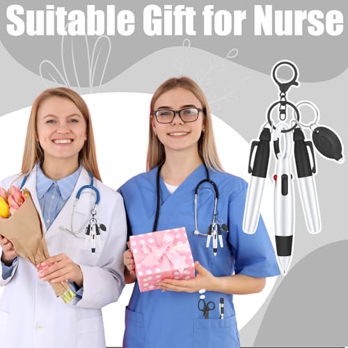 Yaure Joy 6 Pcs Nurse Pen Set Nurse Badge Accessories for Work Doctor Nursing Students Supplies (Black) - Image 5