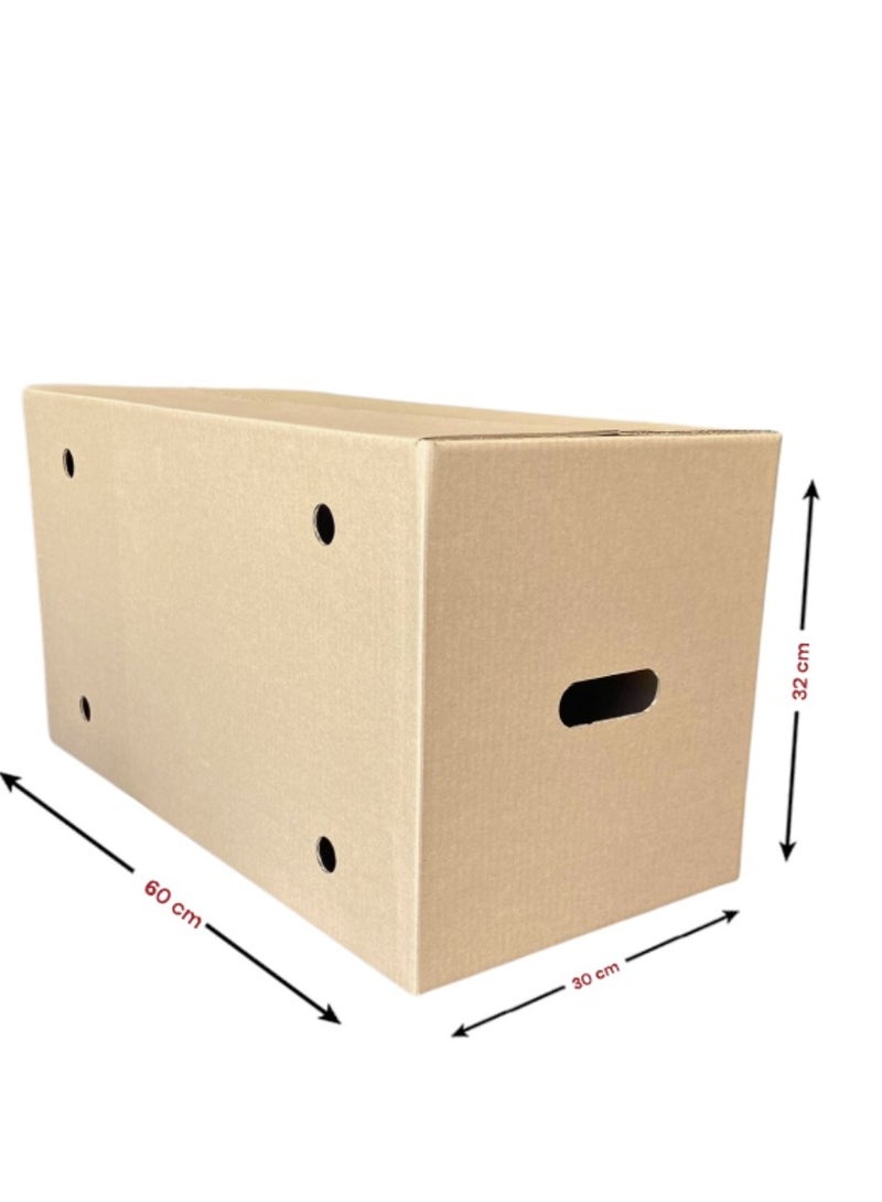 Generic 10 Cardboard Boxes Egg Pallet Size Cartons  60x30x32 cm  - Image 4