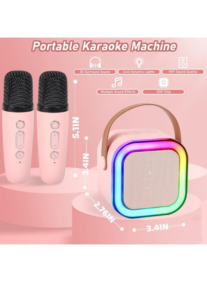 Children's Portable Karaoke System with Bluetooth – 2 Wireless Microphones, LED Lights & Professional Sound - Image 5