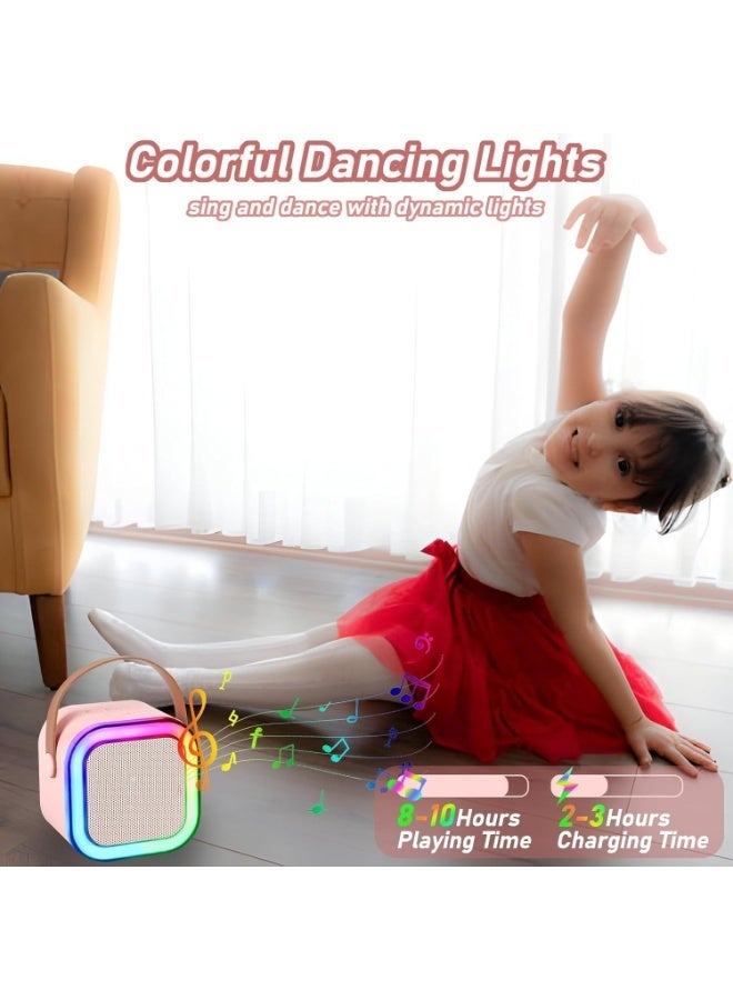 Children's Portable Karaoke System with Bluetooth – 2 Wireless Microphones, LED Lights & Professional Sound - Image 4