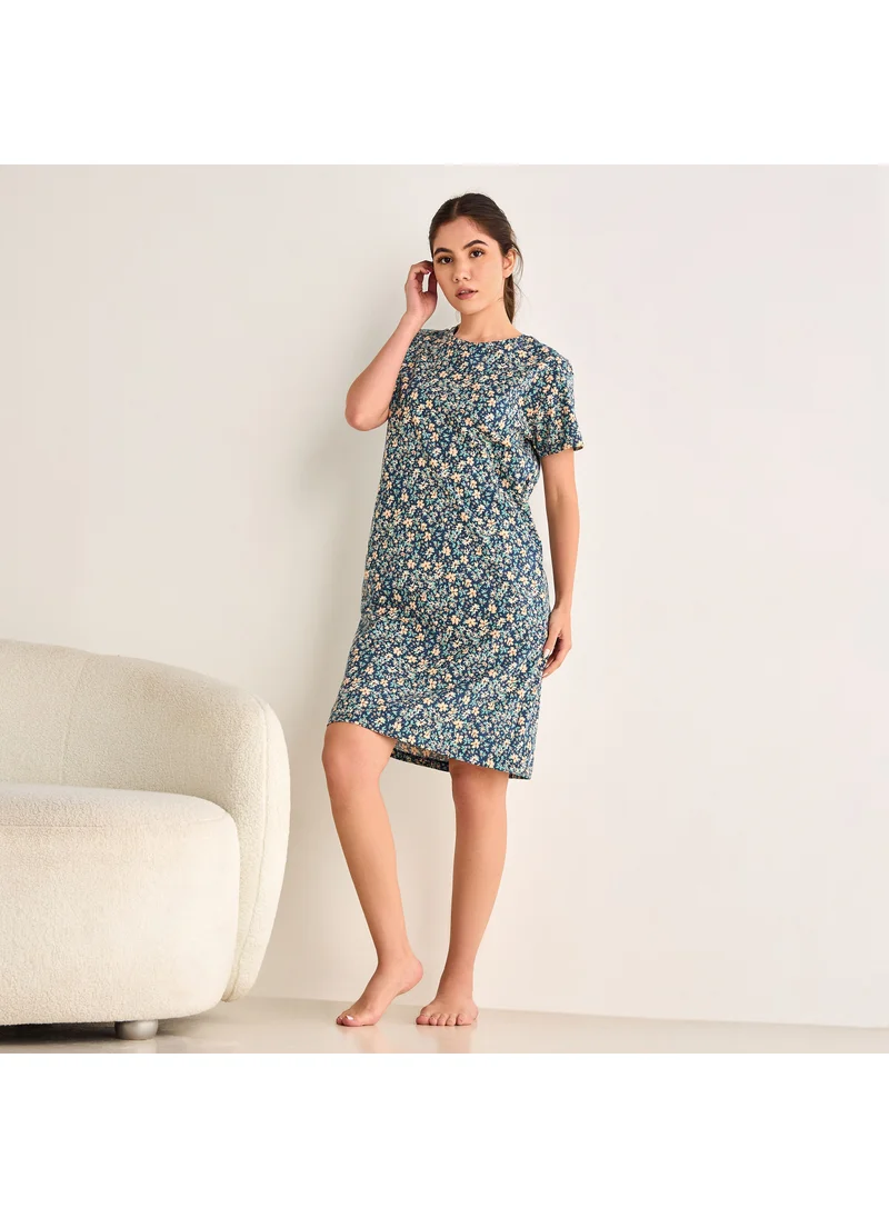 Splash FAV Floral Print Night Dress