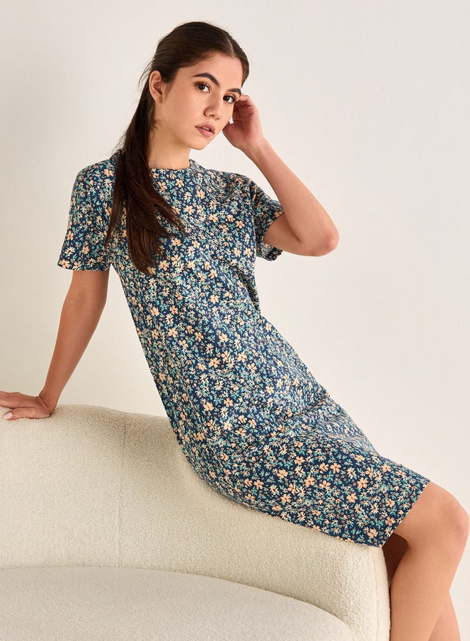 Splash FAV Floral Print Night Dress - Image 1