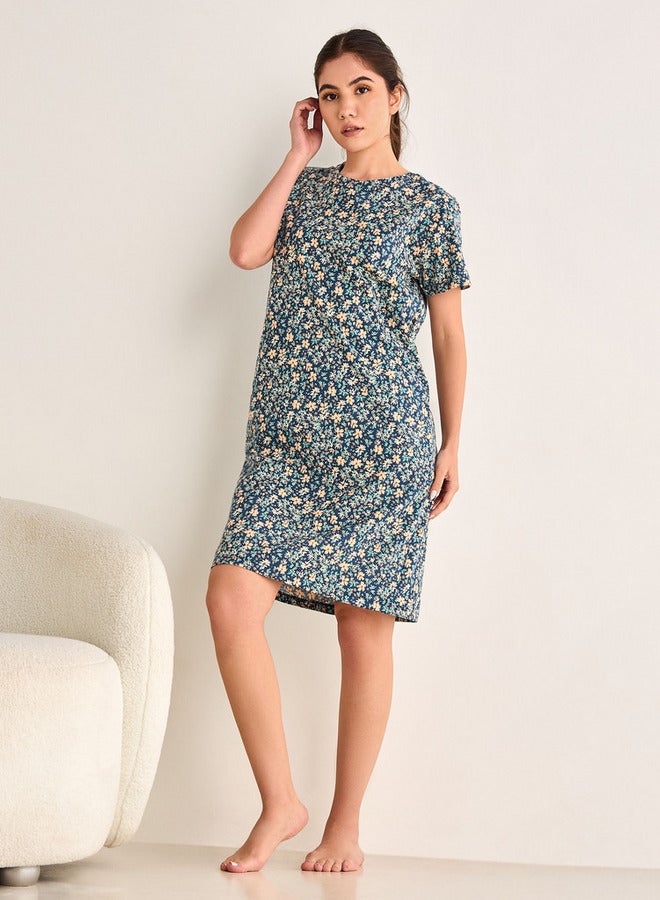 Splash FAV Floral Print Night Dress - Image 2