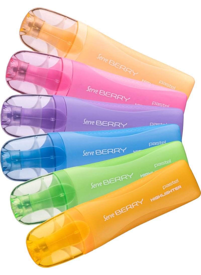 Serve Berry Highlighter Pack of 12  - Image 2