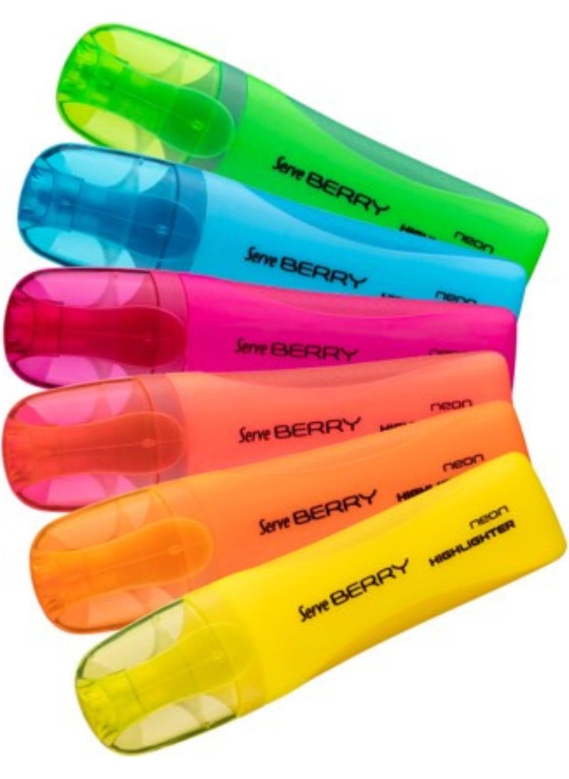 Serve Berry Highlighter Pack of 12  - Image 3